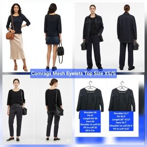 Comrags Mesh Eyelets Top Size XS/S